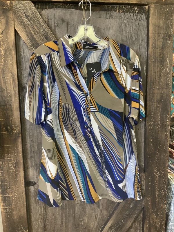 EMPRESS LADIES MULTI STRIPES TOP