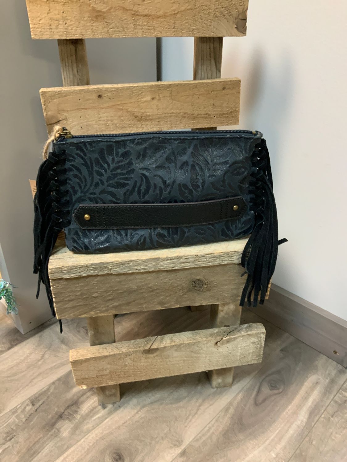 TONY LAMA CLUTCH BLACK, Style: Clutch