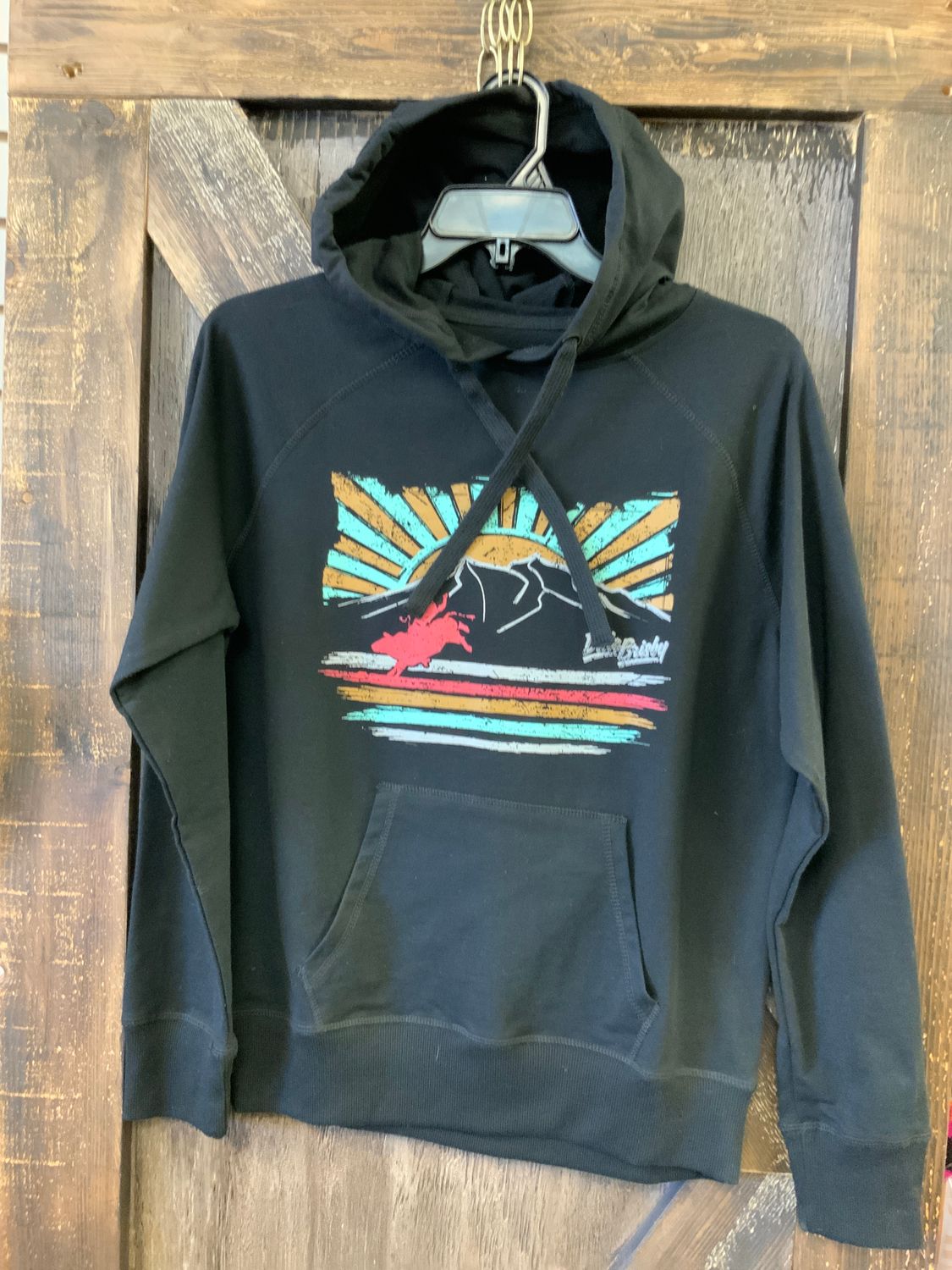 DALE BRISBY MEN’S L/S BLACK HOODIE P8H1535, Size: S