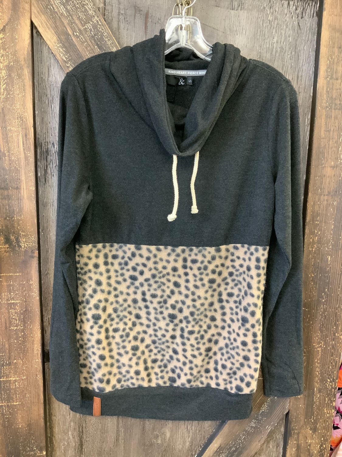 COWLNECK LADIES SWEATSHIRT BORN TO ROAM, Size: S