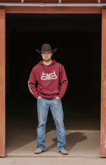 BAREDOWN MAROON HOODIE