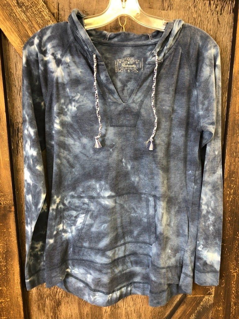 LIGHT NAVY LADIES LONG SLEEVE HOODIE, Size: XXL
