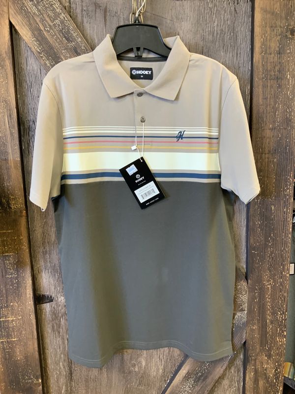 MEN’S HOOEY THE MAVERICK HOOEY TAN/BROWN POLO, Size: M