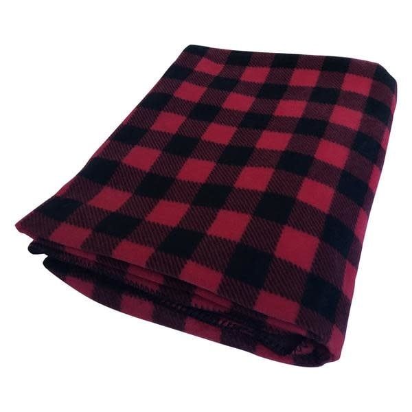 BUFFALO RED PLAID FLEECE BLANKET