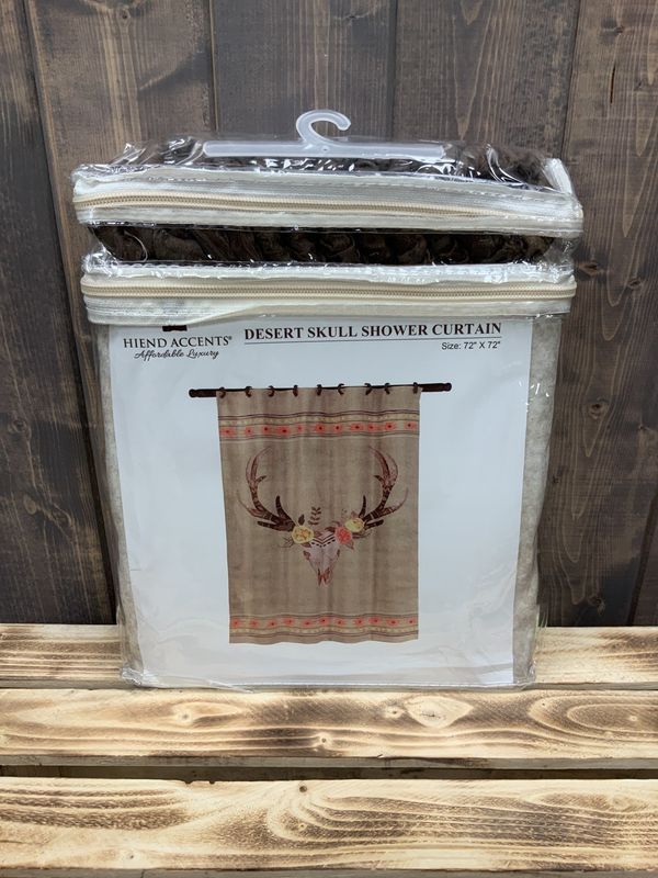 DESERT SKULL SHOWER CURTAIN