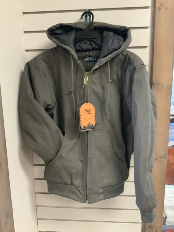 YOUTH BARK HOODED COTTON CANVAS JACKET
