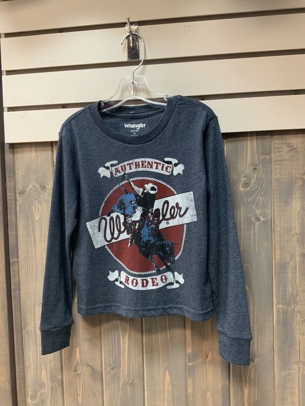 WRANGLER BOY&#39;S WESTERN L/S TSHIRT BQ6187N