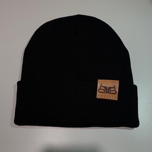 BAREDOWN MEN’S TOQUE LEATHER TAG, Color: Black
