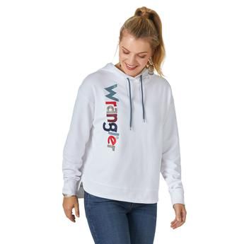 WRANGLER LADIES RETRO LOGO HOODIE LWK399W, Size: S