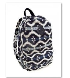 WESTERN JACQUARD BACKPACK BEIGE/GREY/BLACK