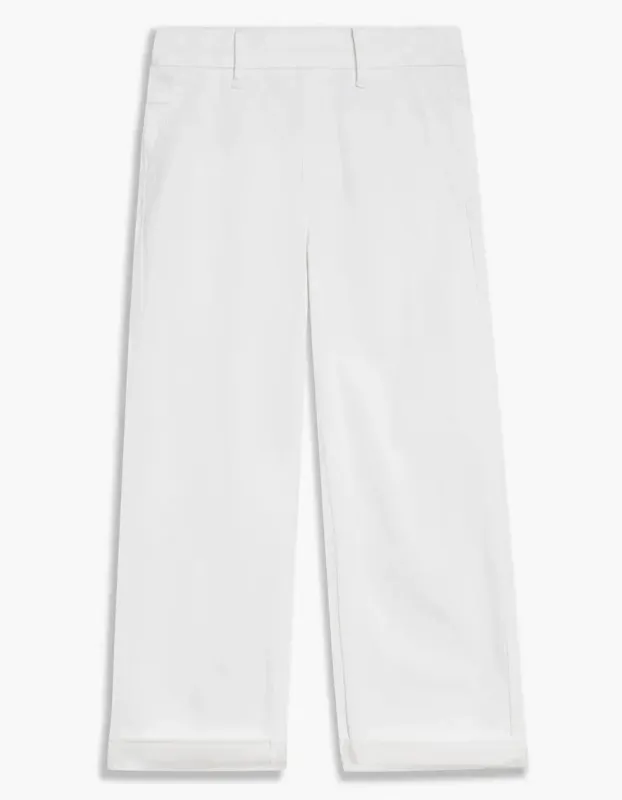 LOIS MADDIE ROLLED UP REG WAIST OFF WHITE