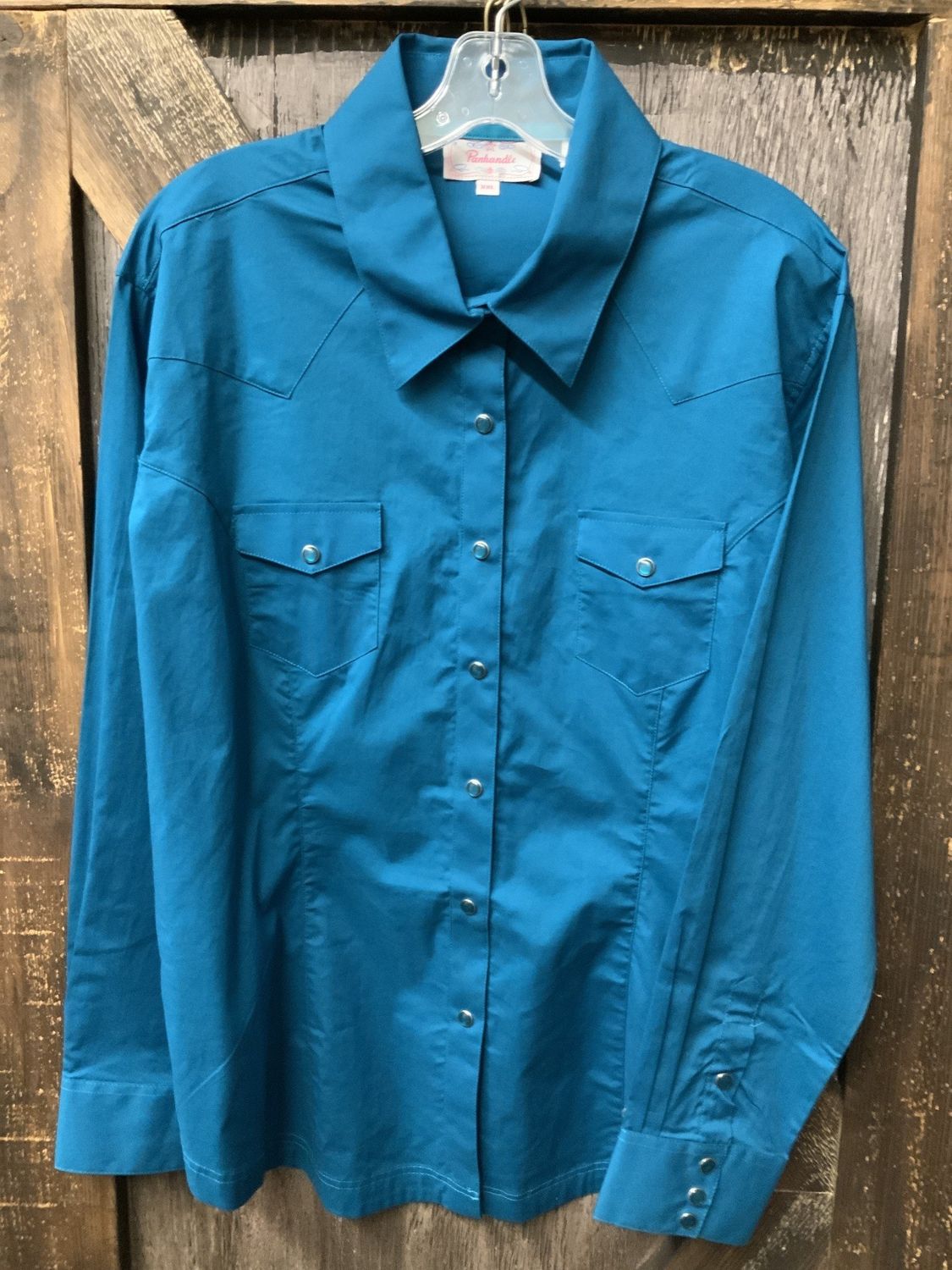 LADIES STRETCH L/S CARRIBEAN SNAP SHIRT