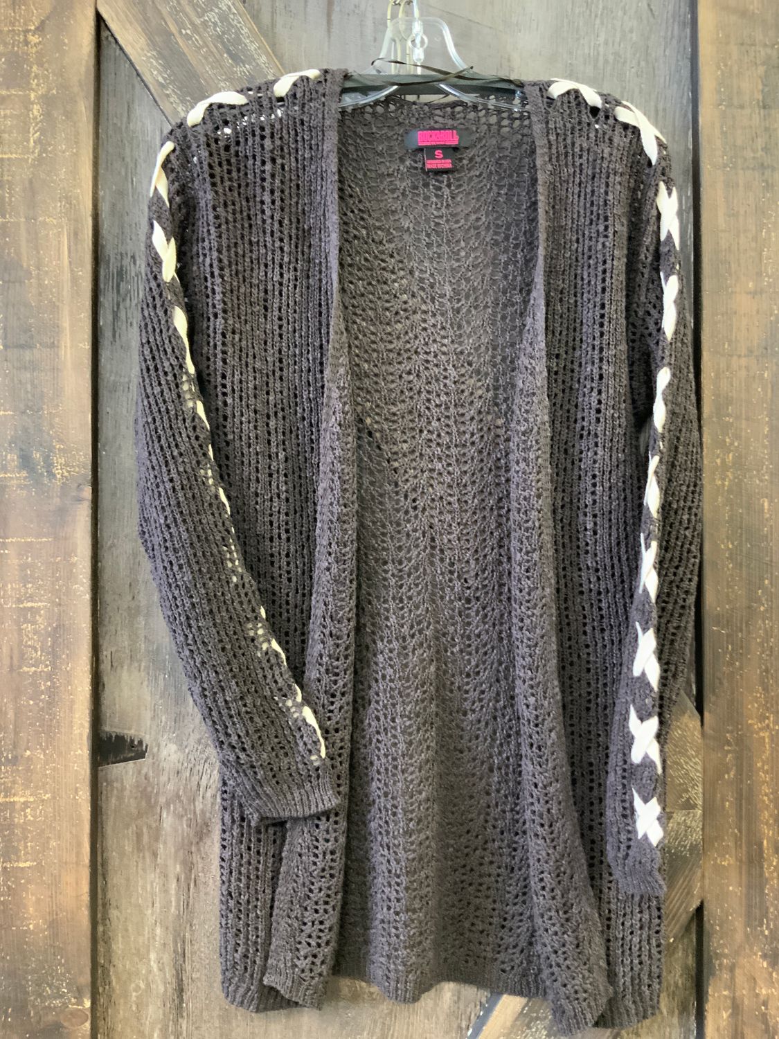 JUNIOR L/S COFFEE CARDIGAN, Size: S