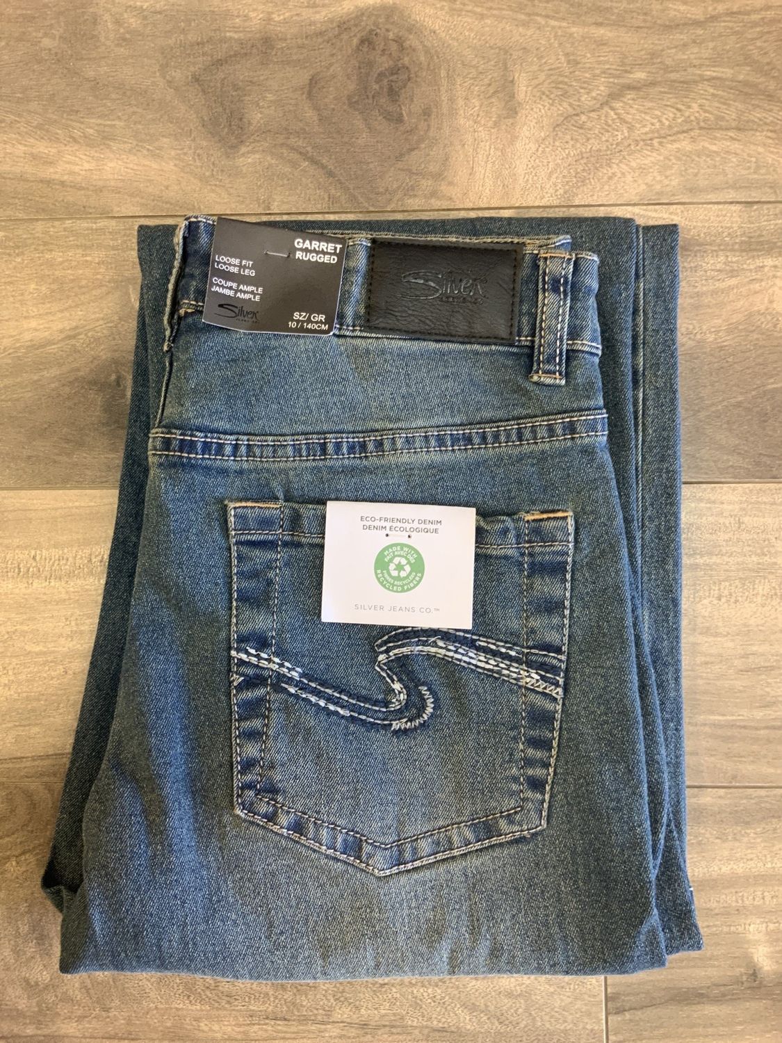 BOY’S SILVER GARRET RUGGED LOOSE FIT DARK WASH JEAN