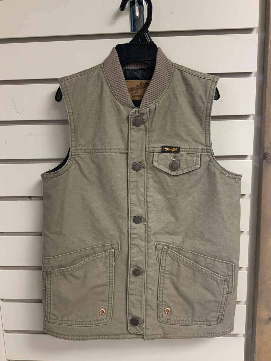 BOY’S WRANGLER RANCHER CANVAS VEST