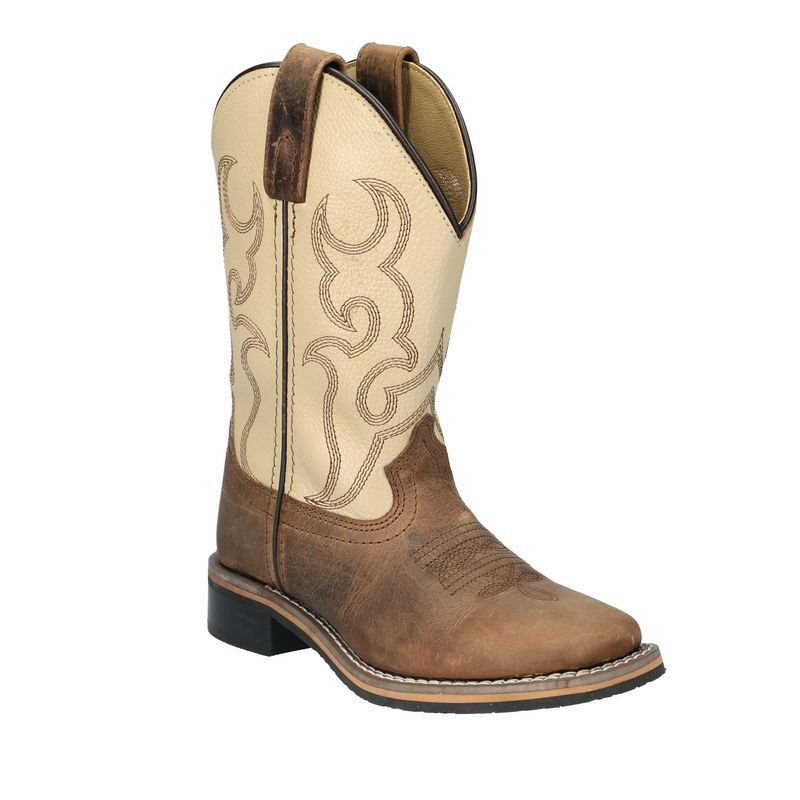 CHILDREN&#39;S SMOKY MOUNTAIN BOOTS BROWN/CREAM