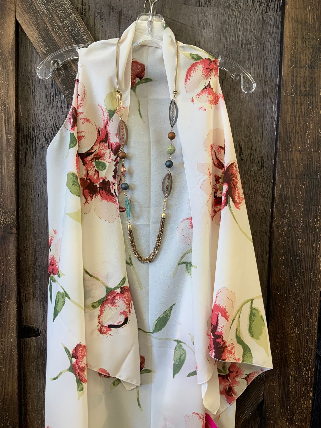 LADIES FLOWER PRINTED VEST, Size: One Size