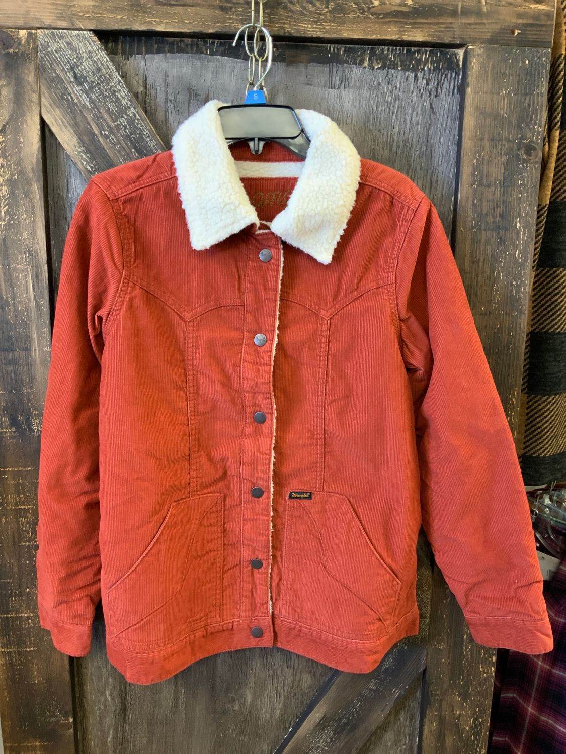 WOMEN’S WRANGLER WESTERN RETRO RUST PREMIUM JACKET, Size: S