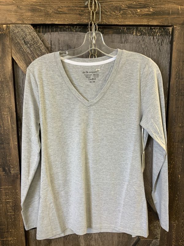 LADIES L/S VNECK TSHIRT