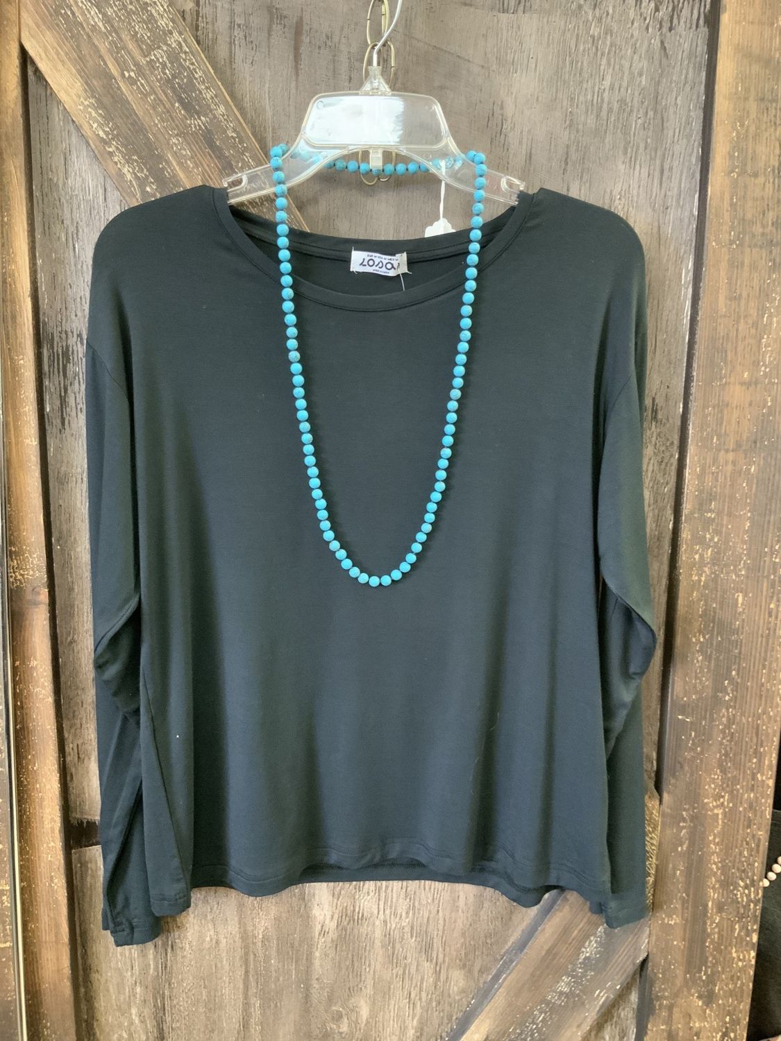 LADIES L/S BLACK TSHIRTS