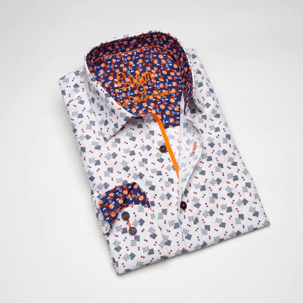 MEN&#39;S L/S IRVINE BUTTON DRESS SHIRT, Color: Snow, Size: M