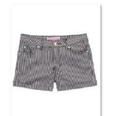 GIRL&#39;S GREY SHORTS WITH BLACK STRIPE