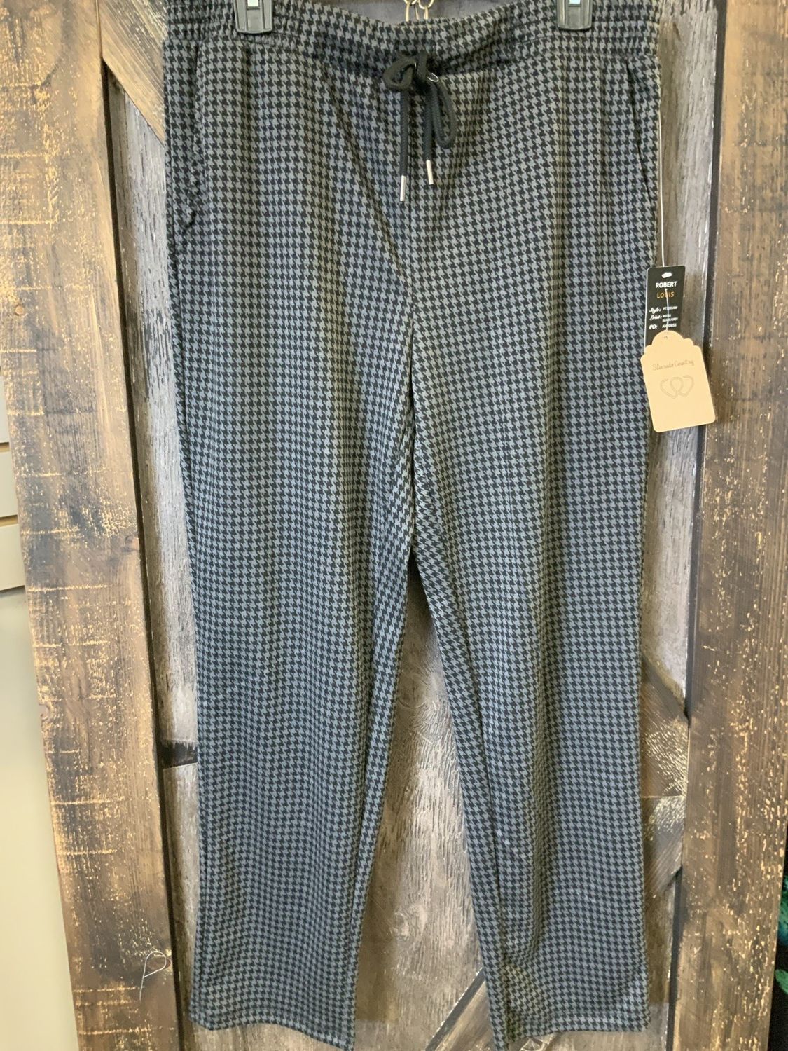 INTRA RESC ROBERT LOUIS PONTE KNIT PANT BLK/GRY 2X