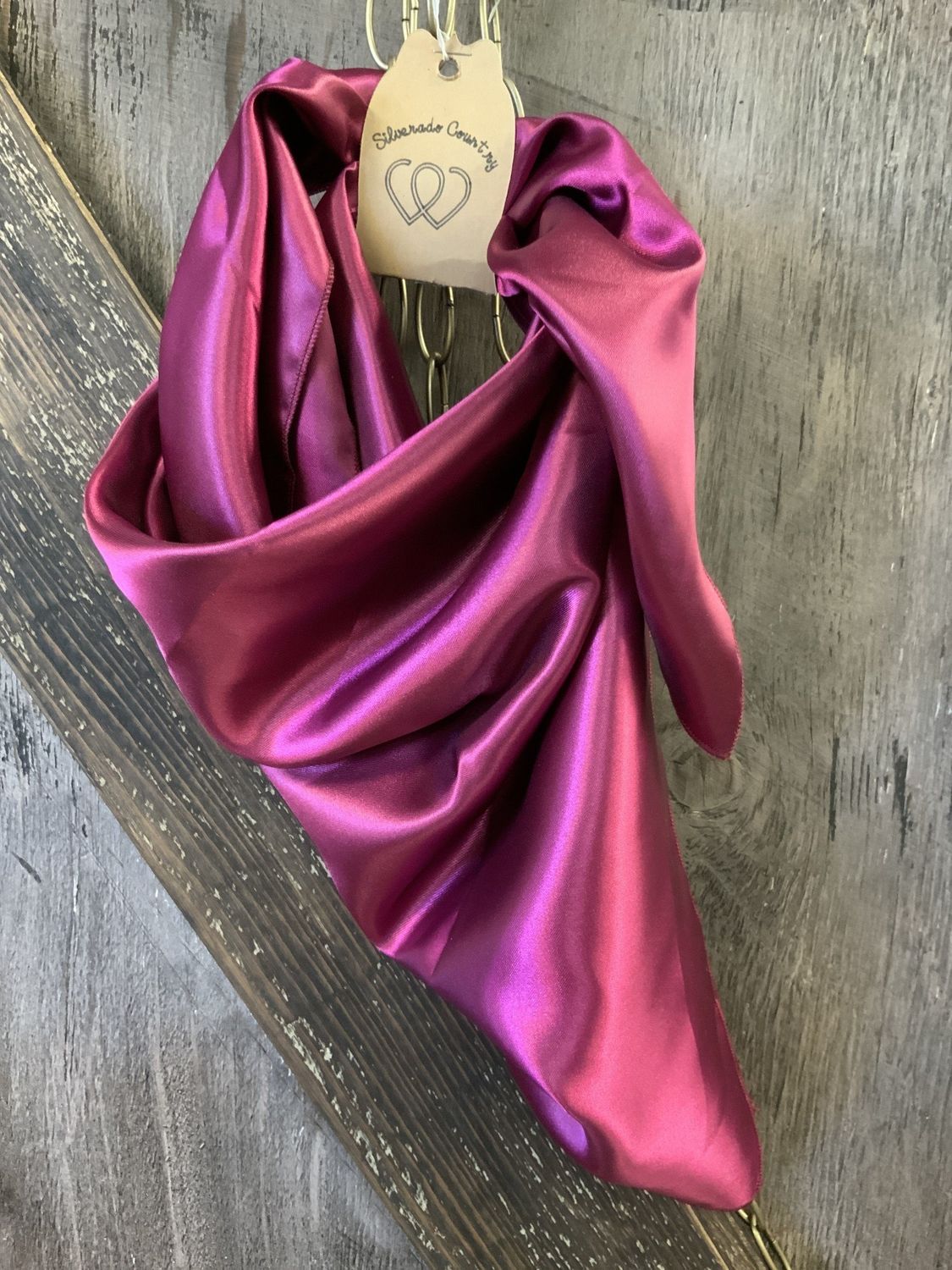 BURGANDY WILD RAG 29 X 29