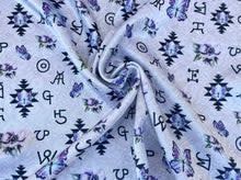 BUTTERFLY, PAISLEY &amp; BRANDS PRINT WILD RAG 36X36