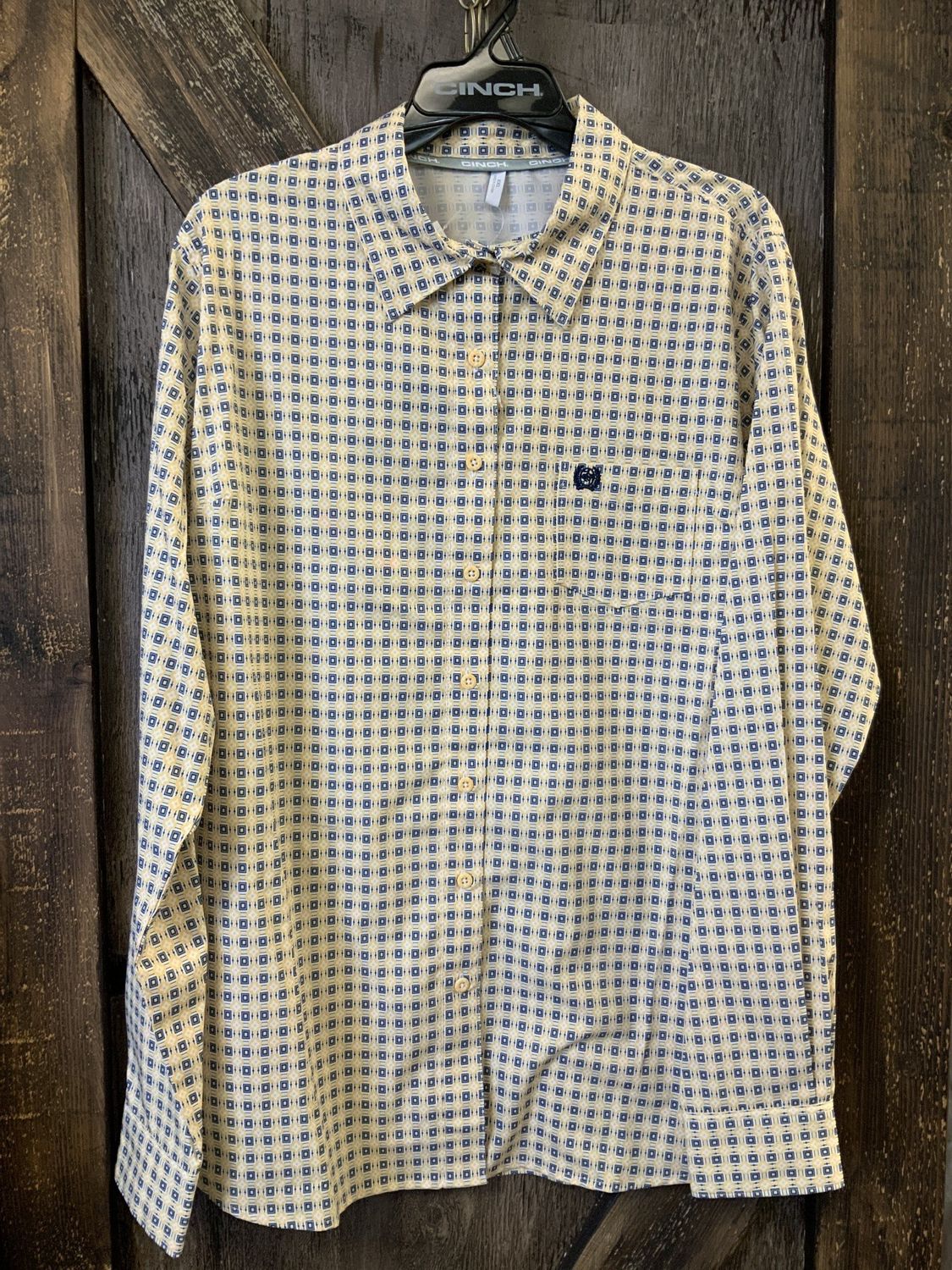 LADIES CINCH ARENA FIT YELLOW PRINT  Xxl