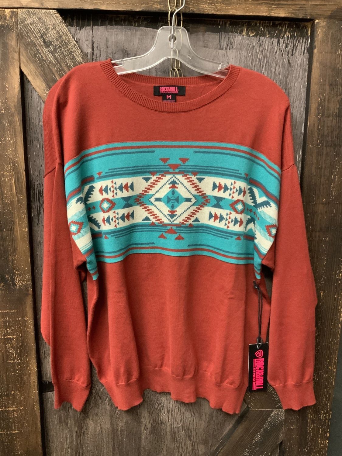 LADIES AZTEC PULLOVER SWEATER Xxl