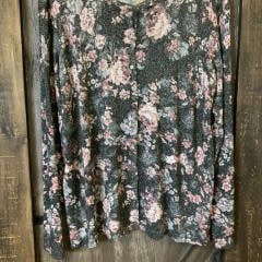 INTER RESC EMALINE CARDIGAN L/S BLACK MULTI 2X