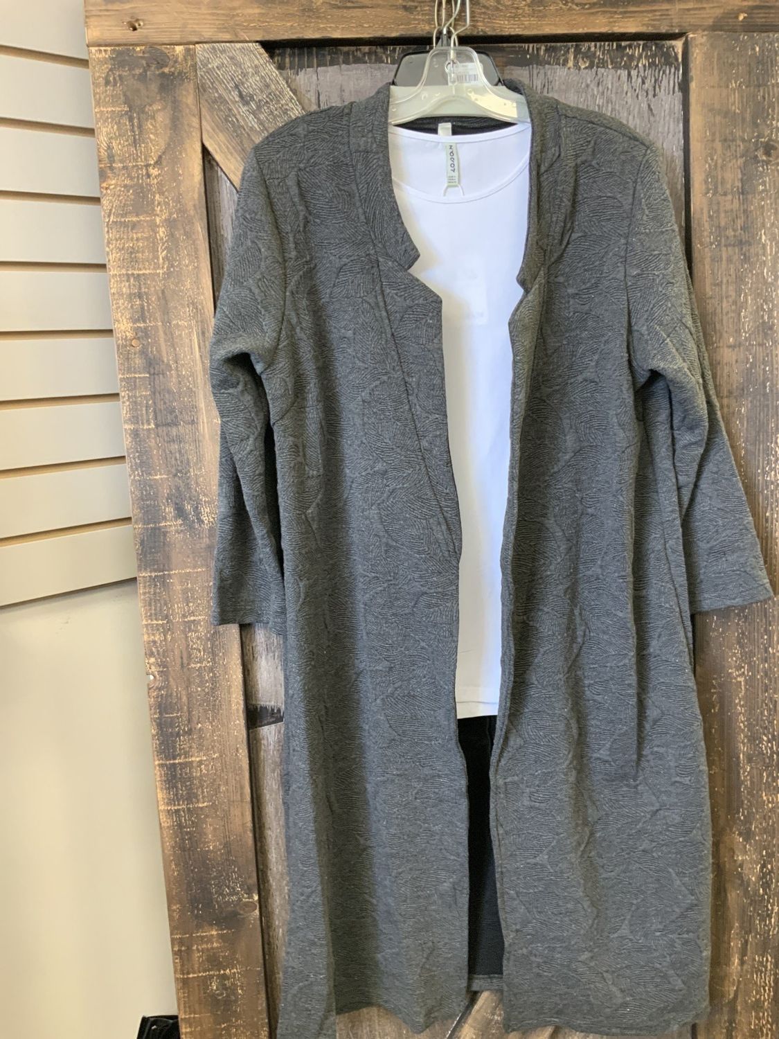 INTRA RESC ETC DUSTER EMBOSSED GREY O/S