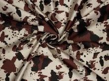 BROWN/CREAM COWPRINT WILD RAG 42x42