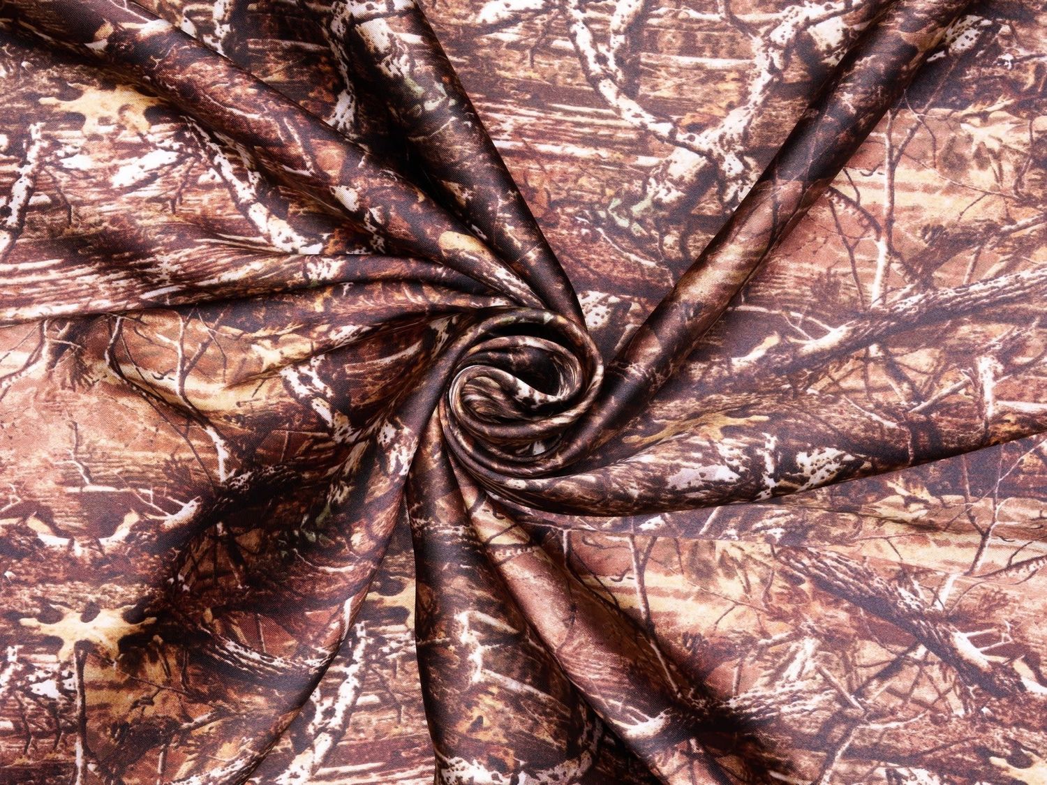 BROWN CAMO PRINT WILD RAG 42X42