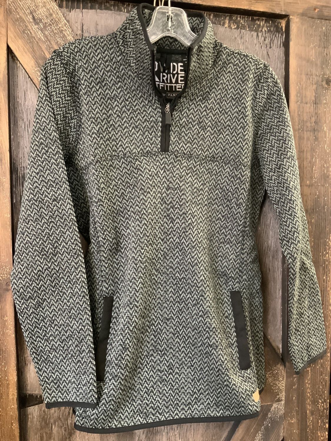 LADIES MELANGE PULLOVER BLACK  Sm