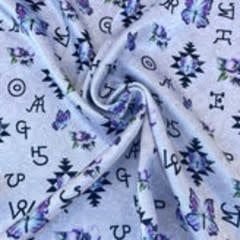 BUTTERFLY, PAISLEY &amp; BRANDS PRINT WILD RAG 30x30