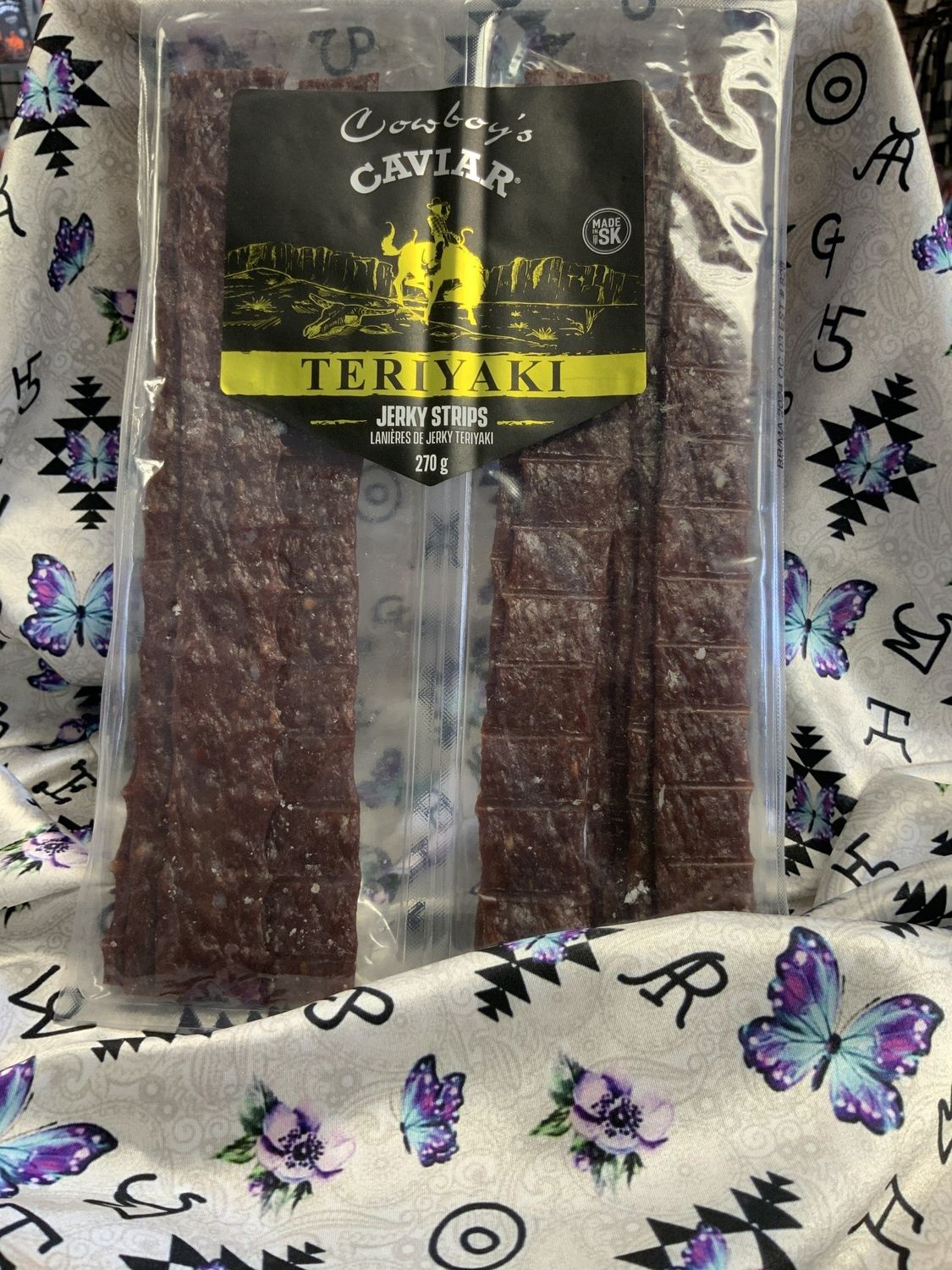 COWBOY’S CAVIAR  JERKY STRIPS  TERIYAKI  270g  21119
