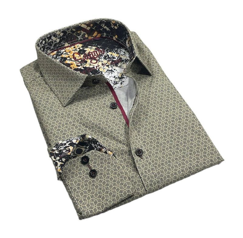 MEN‘S L/S HARLAND BUTTON DIJON Med