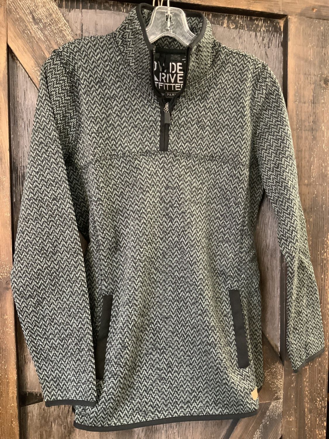 LADIES MELANGE PULLOVER BLACK  Lrg