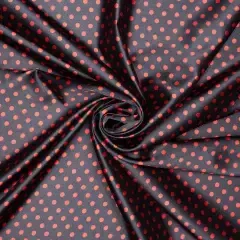 BLACK W/RED POCKA DOTS WILD RAG 42x42