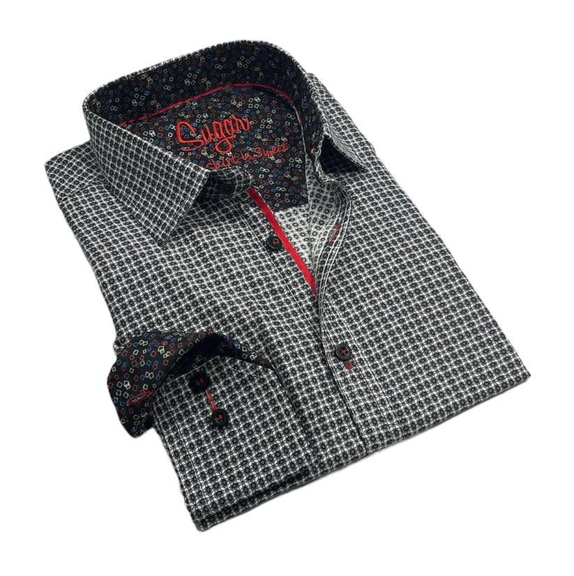 MEN’S L/S METZ BUTTON PEPPER  Sm