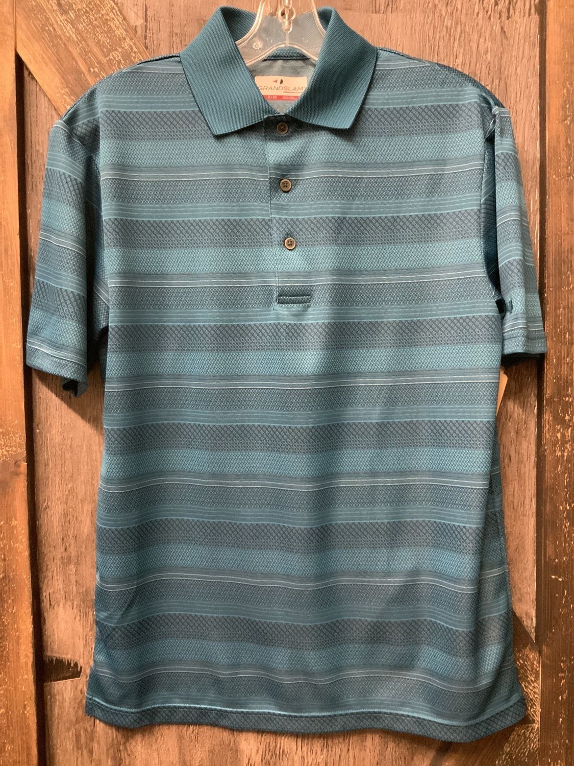 MEN’S 3 BUTTON PERFORMANCE SHIRT Blue Sm