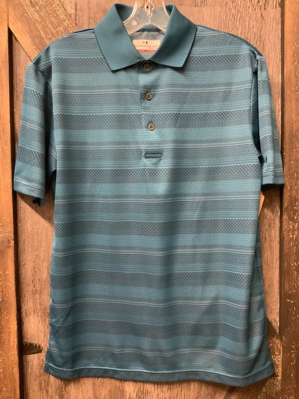 MEN’S 3 BUTTON PERFORMANCE SHIRT Blue Sm