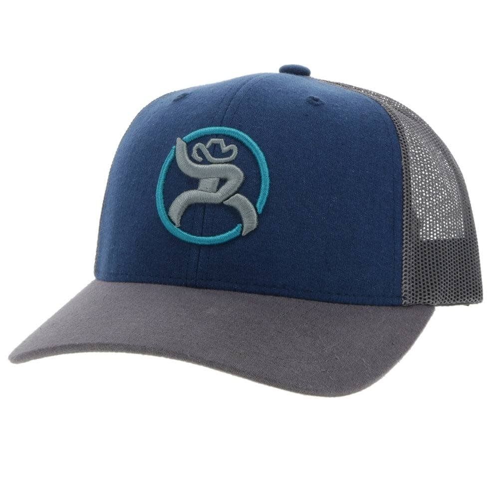 HOOEY ROUGHY STRAP BLUE/GREY YOUTH HAT 4031T-BLGY-Y