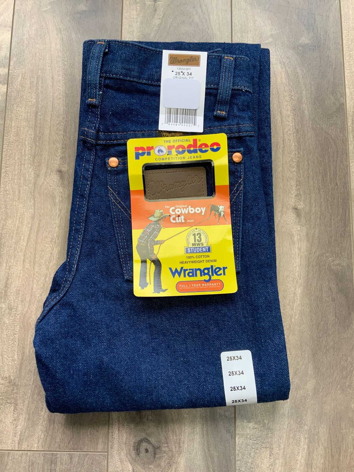 WRANGLER STUDENT JEAN, Style: 13MWSPI, Size: 25 X 34