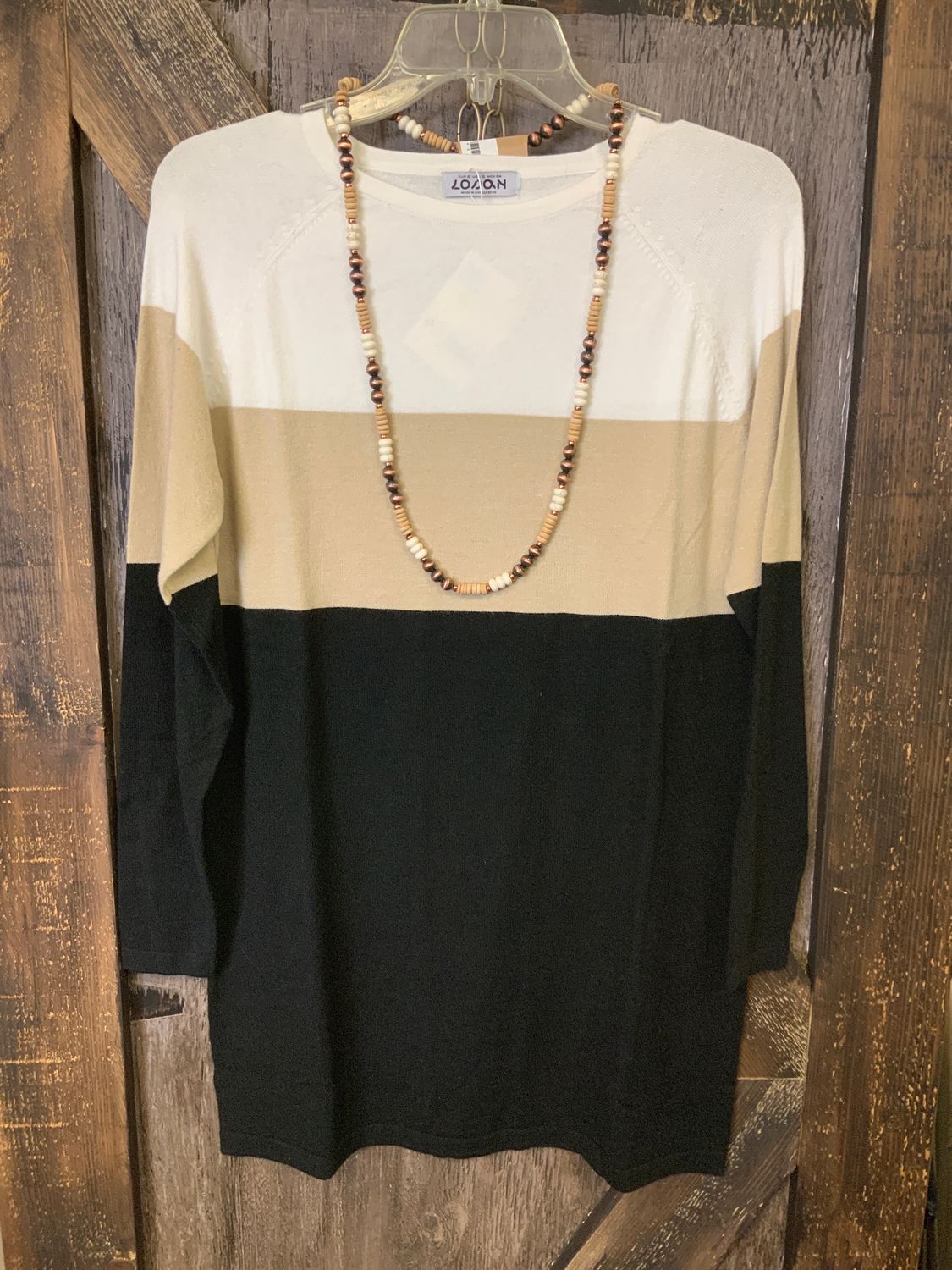 LADIES TRICOT L/S DRESS, Size: S