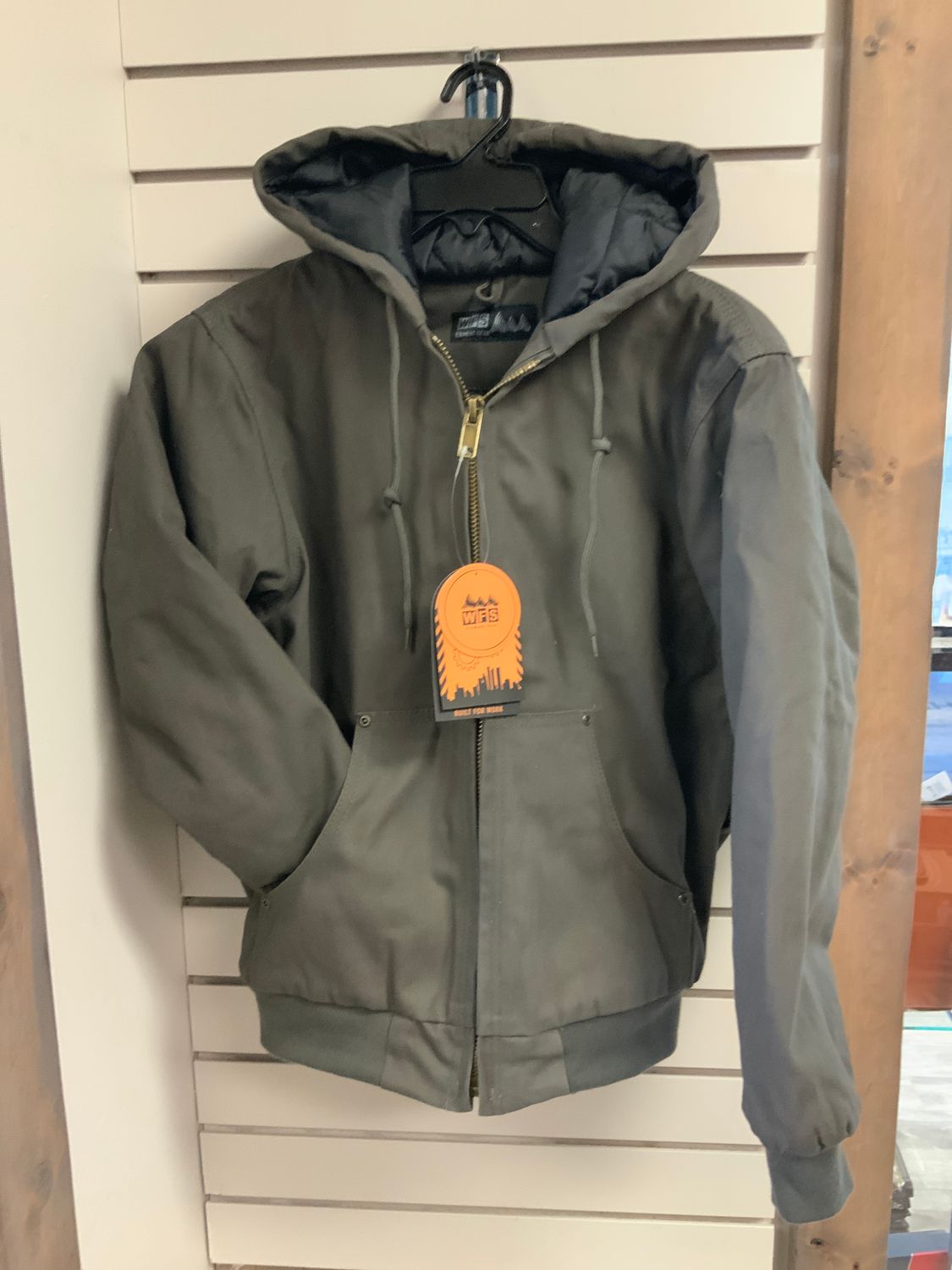 YOUTH BARK HOODED COTTON CANVAS JACKET, Size: S