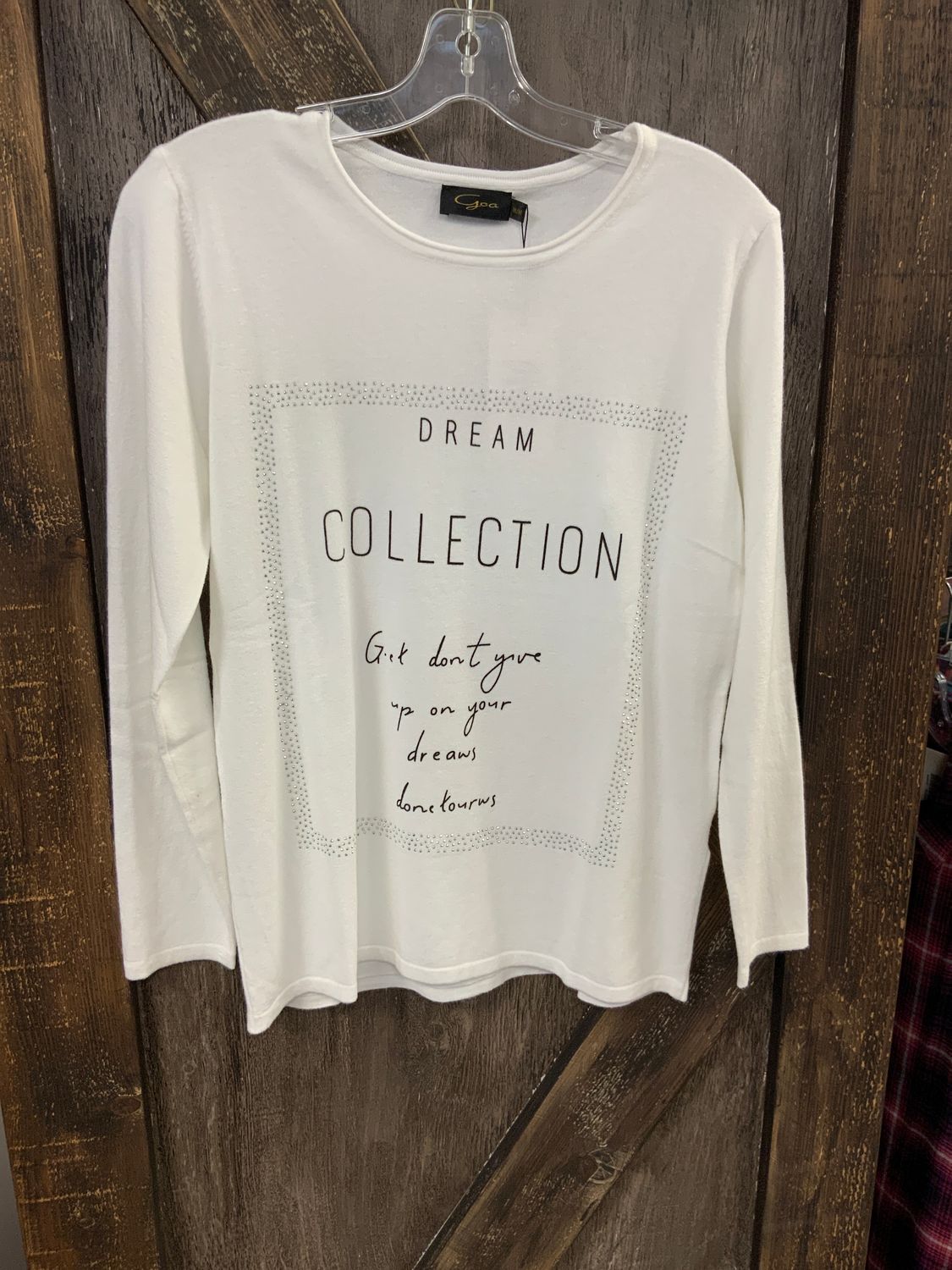 LADIES WHITE COLLECTION L/S SWEATER, Size: M
