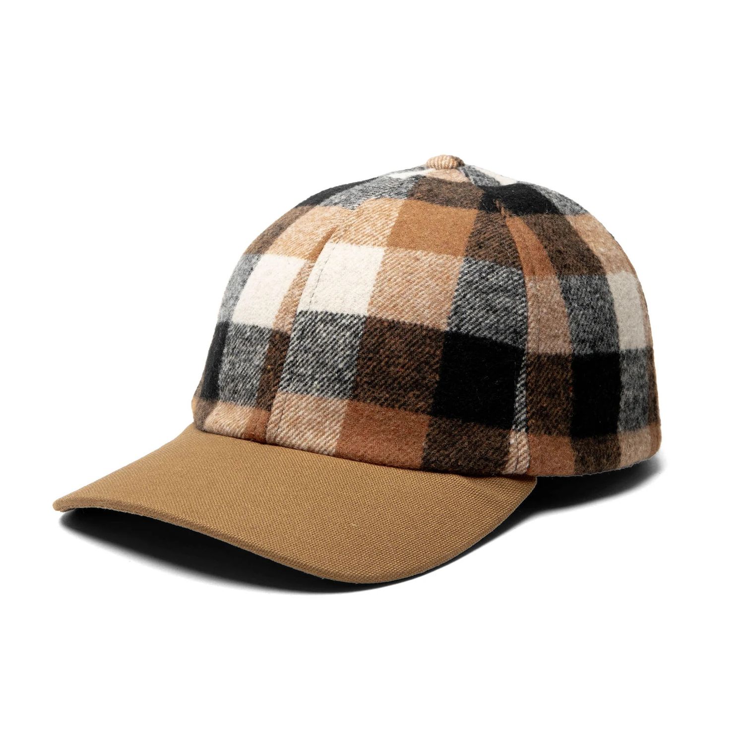 CROWN PLAID BALLCAP, Style: 1 0019844K, Size: Med, Color: Orange Crusher